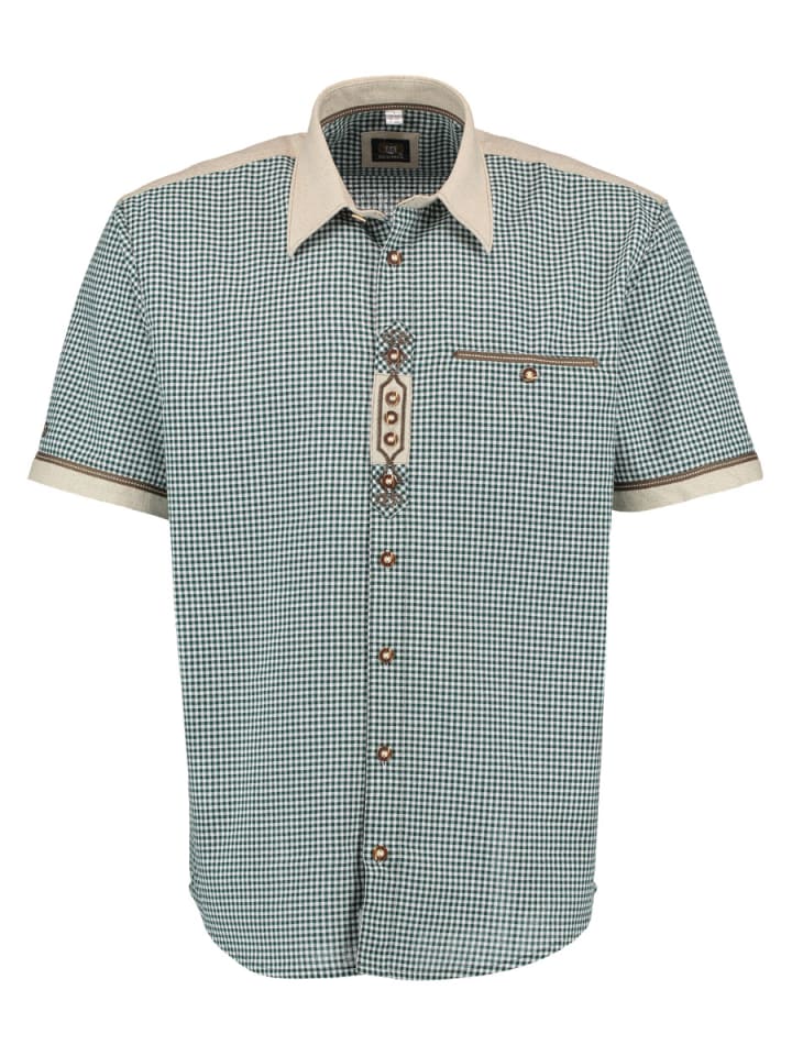 Традиционная рубашка Bakely темно-зеленого цвета OS-Trachten
Традиционная рубашка Bakely темно-зеленого цвета OS-Trachten