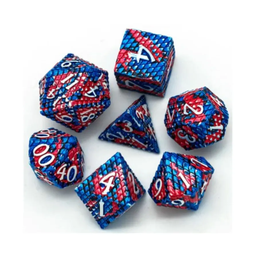 Полимерный набор из чешуи дракона — коралловый с серебром (7), Dice Sets - Metal - Dragonstone, Dragon, Dragon Scale, Hidden Dragon
Полимерный набор из чешуи дракона — коралловый с серебром (7), Dice Sets - Metal - Dragonstone, Dragon, Dragon Scale, Hidden Dragon