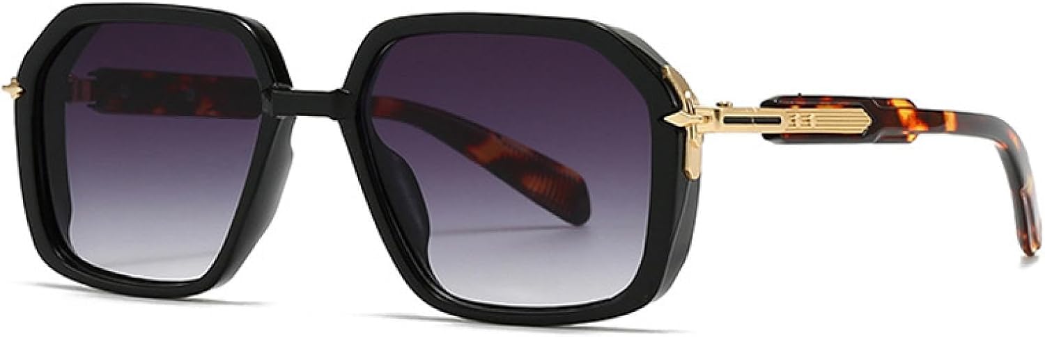 Мужские солнцезащитные очки в стиле ретро с защитой от УФ-излучения UV400, женские солнцезащитные очки с заклепками и градиентным переходом цвета TVTBBVV, Black Leopard Gray
Мужские солнцезащитные очки в стиле ретро с защитой от УФ-излучения UV400, женские солнцезащитные очки с заклепками и градиентным переходом цвета TVTBBVV, Black Leopard Gray