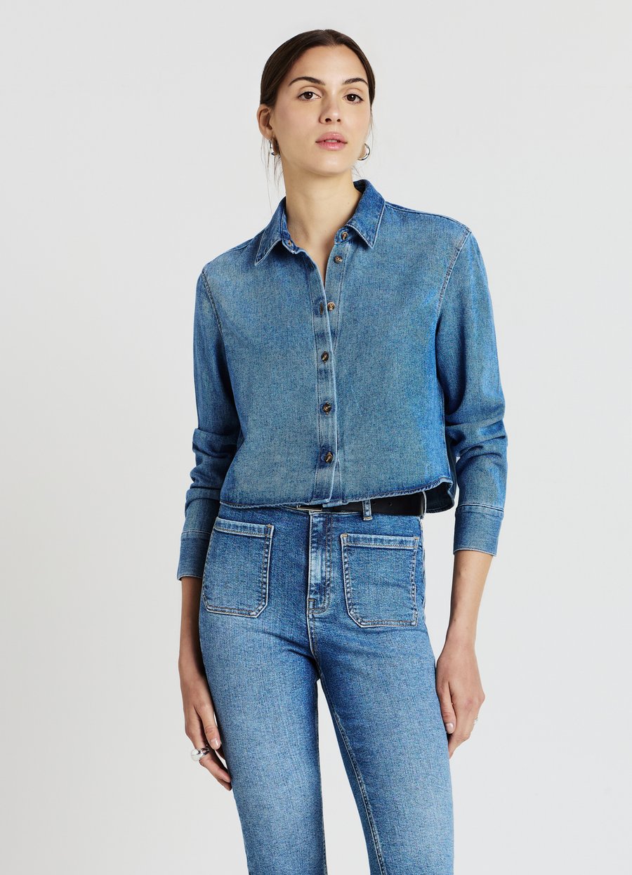 Блуза Calliope CROP , Blu Denim Medio/Blue Denim
Блуза Calliope CROP , Blu Denim Medio/Blue Denim