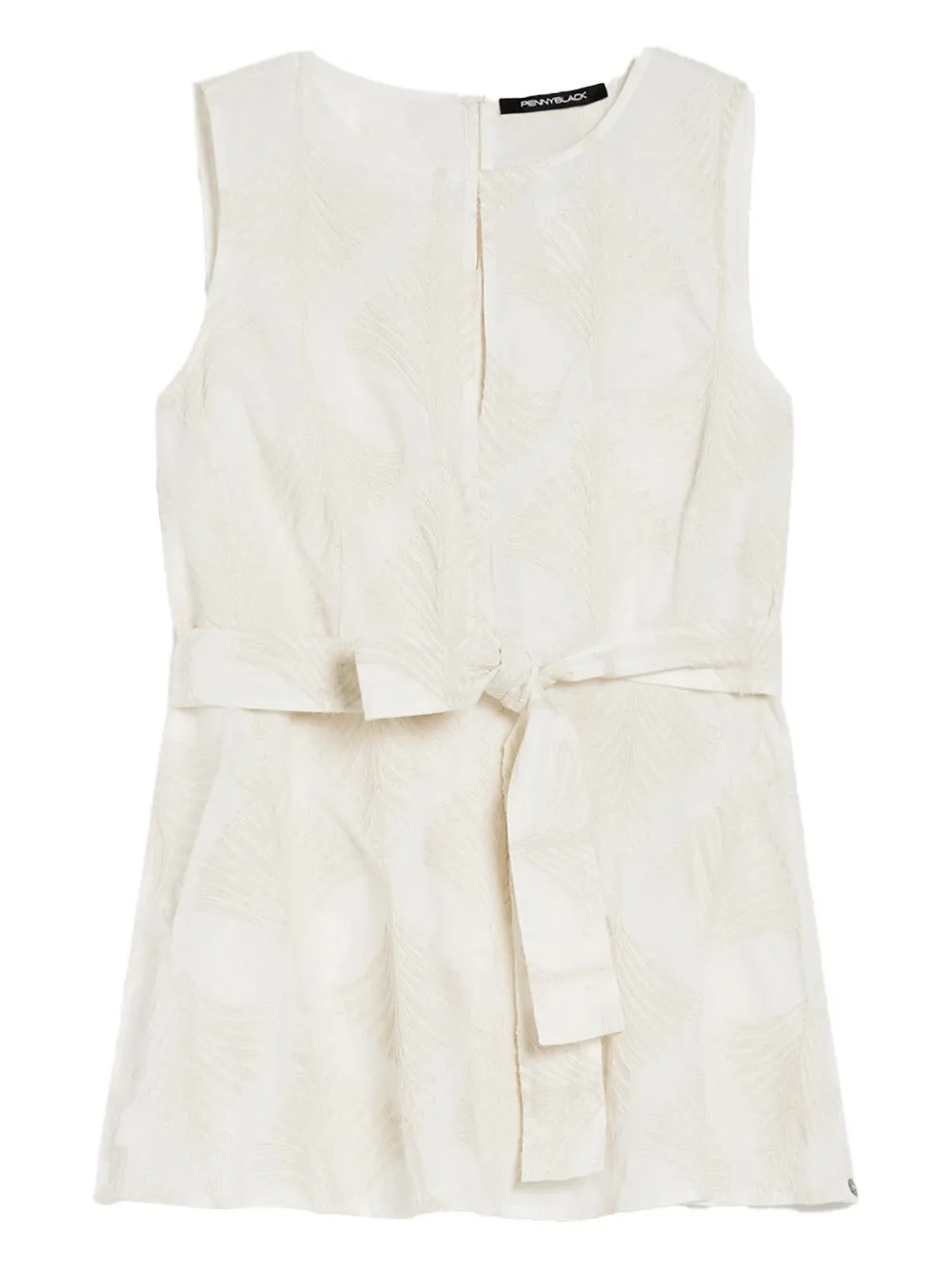 Жилет с поясом из узорчатого жаккарда Pennyblack, нейтральный
Жилет с поясом из узорчатого жаккарда Pennyblack, нейтральный