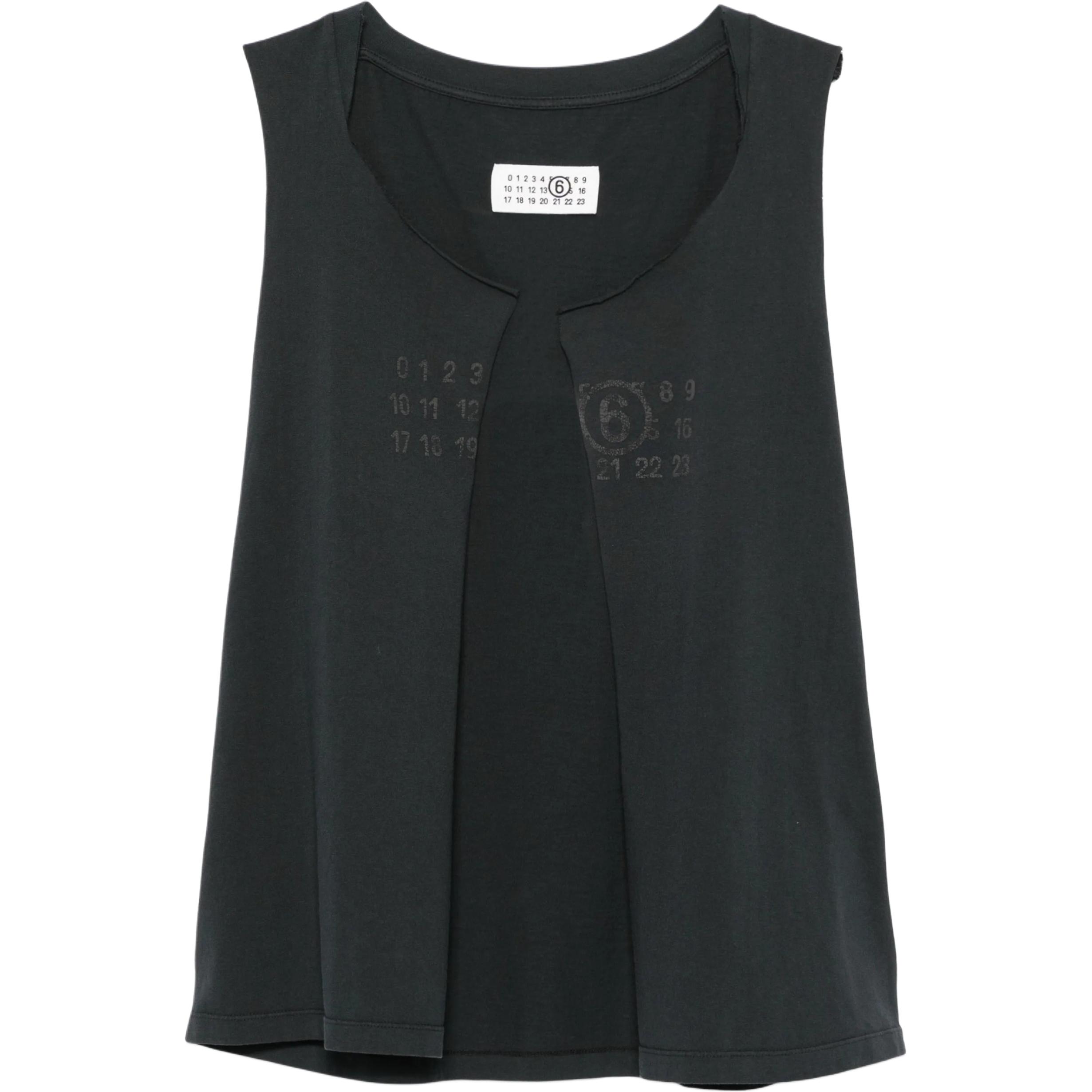 MM6 Maison Margiela Жилет с числовым принтом, Black
MM6 Maison Margiela Жилет с числовым принтом, Black