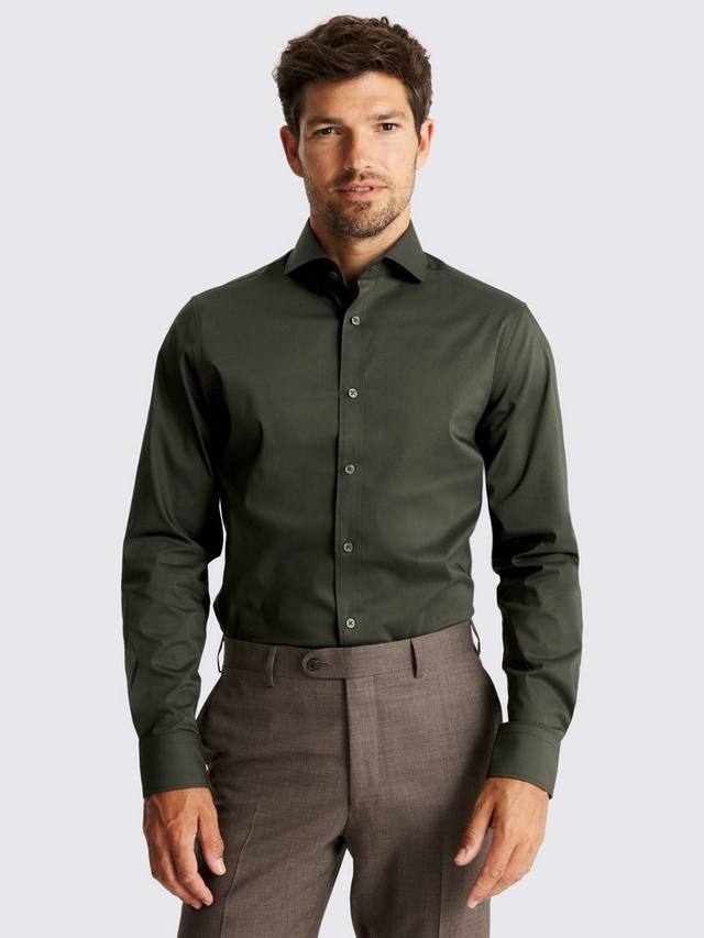 Хлопковая рубашка приталенного кроя Moss, Green
Хлопковая рубашка приталенного кроя Moss, Green
