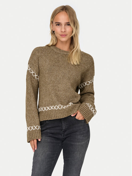 Свитер обычного кроя Only, коричневый
Свитер обычного кроя Only, коричневый