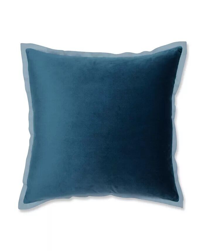 Бархатная декоративная подушка с фланцем, 18 x 18 дюймов Pillow Perfect, синий
Бархатная декоративная подушка с фланцем, 18 x 18 дюймов Pillow Perfect, синий