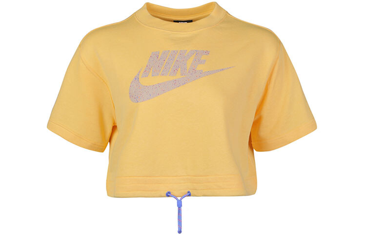 Укороченный топ женский желтый Nike 
Укороченный топ женский желтый Nike