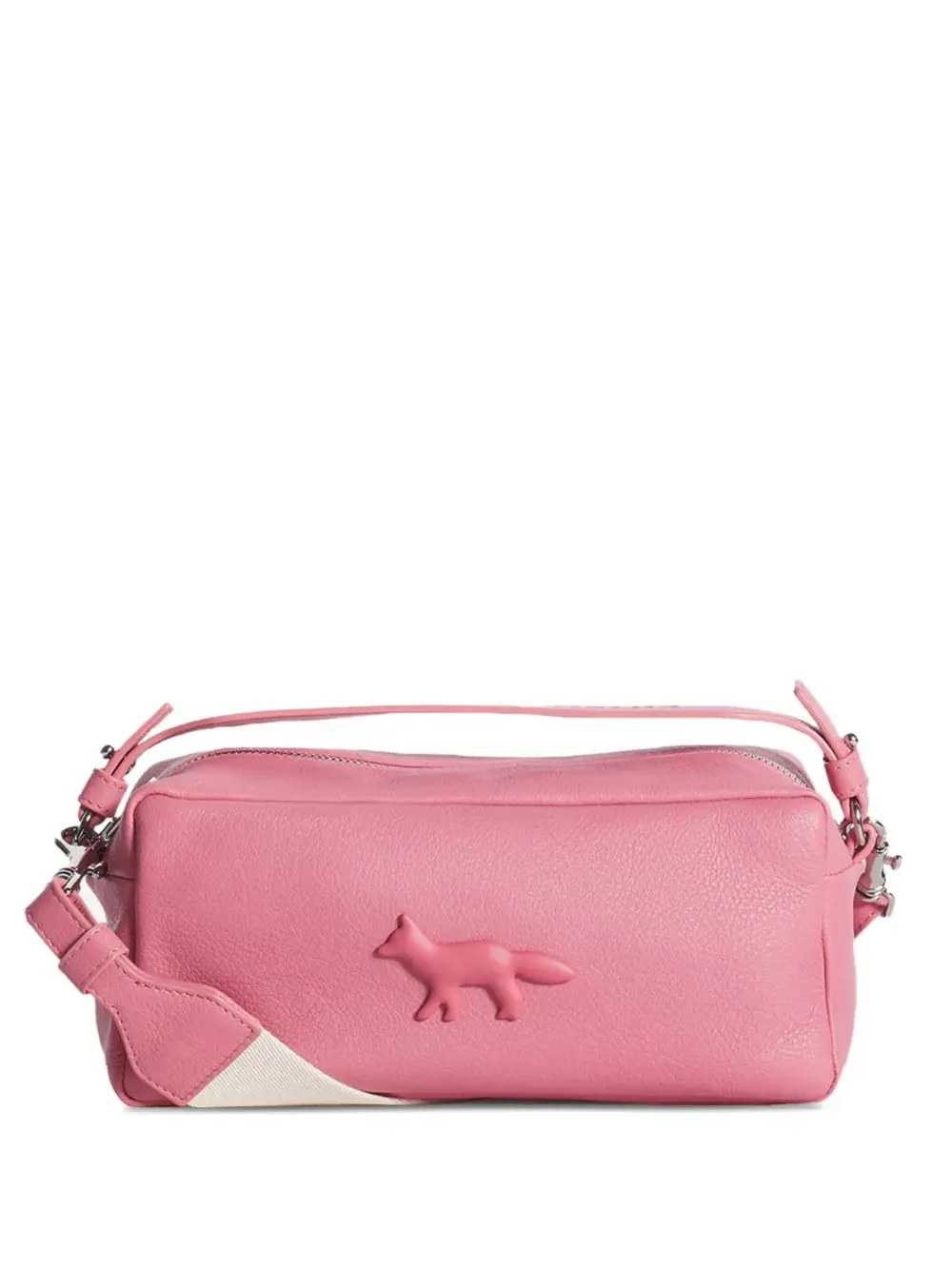 Кожаная сумка-тоут Maison Kitsuné, розовый
Кожаная сумка-тоут Maison Kitsuné, розовый