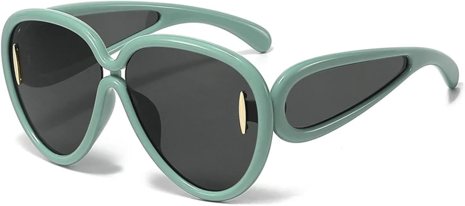 Спортивные солнцезащитные очки большого размера в стиле стимпанк для женщин и мужчин, очки с индивидуальным дизайном, роскошные очки для женщин, защитные очки от УФ-излучения UV400 TKKTLLT, Green Gray
Спортивные солнцезащитные очки большого размера в стиле стимпанк для женщин и мужчин, очки с индивидуальным дизайном, роскошные очки для женщин, защитные очки от УФ-излучения UV400 TKKTLLT, Green Gray