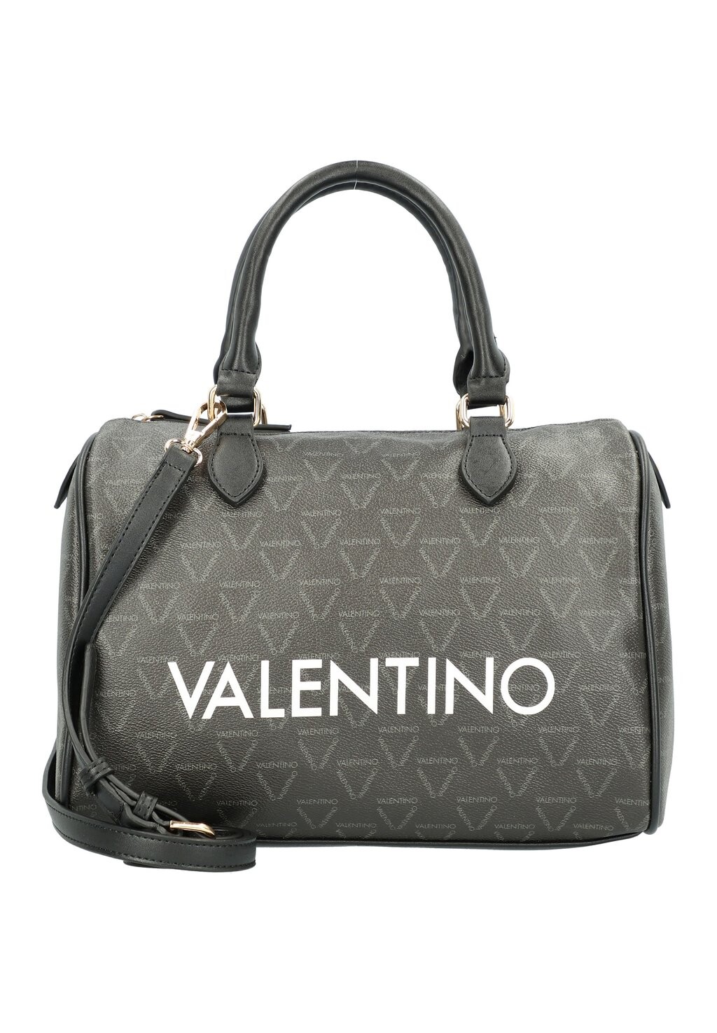 Сумка Valentino с ручками и принтом, серый 
Сумка Valentino с ручками и принтом, серый