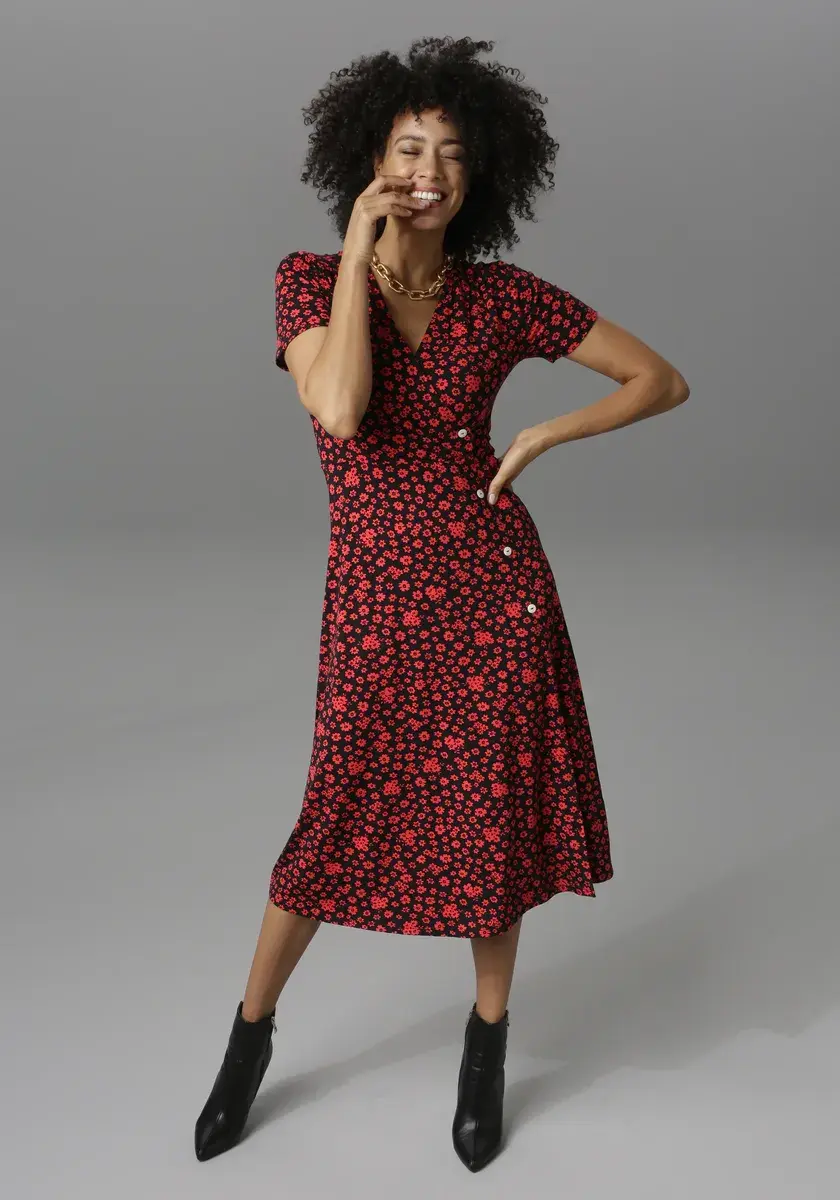 Трикотажное платье Aniston CASUAL с запахом, красный
Трикотажное платье Aniston CASUAL с запахом, красный