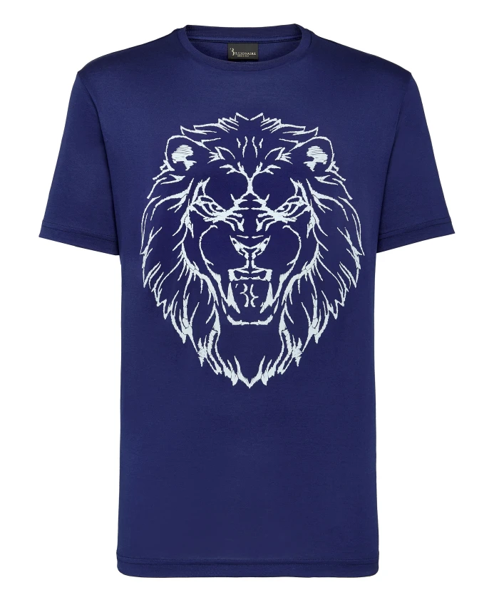 Футболка с круглым вырезом и изображением льва. Billionaire, синий
Футболка с круглым вырезом и изображением льва. Billionaire, синий