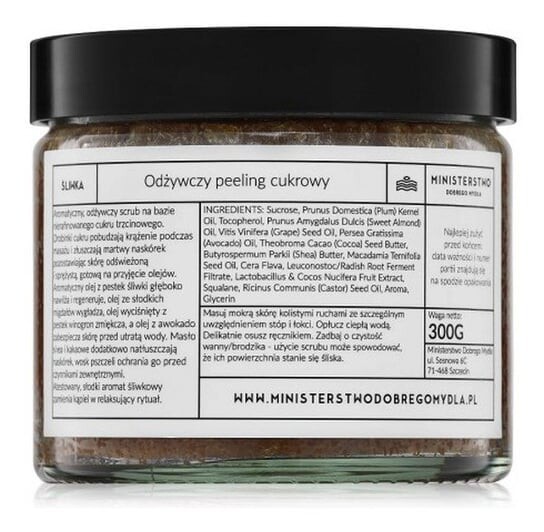 Мыло Министерство Добра, питательное сахарный пилинг слива, 300 г, Ministerstwo Dobrego Mydła
Мыло Министерство Добра, питательное сахарный пилинг слива, 300 г, Ministerstwo Dobrego Mydła