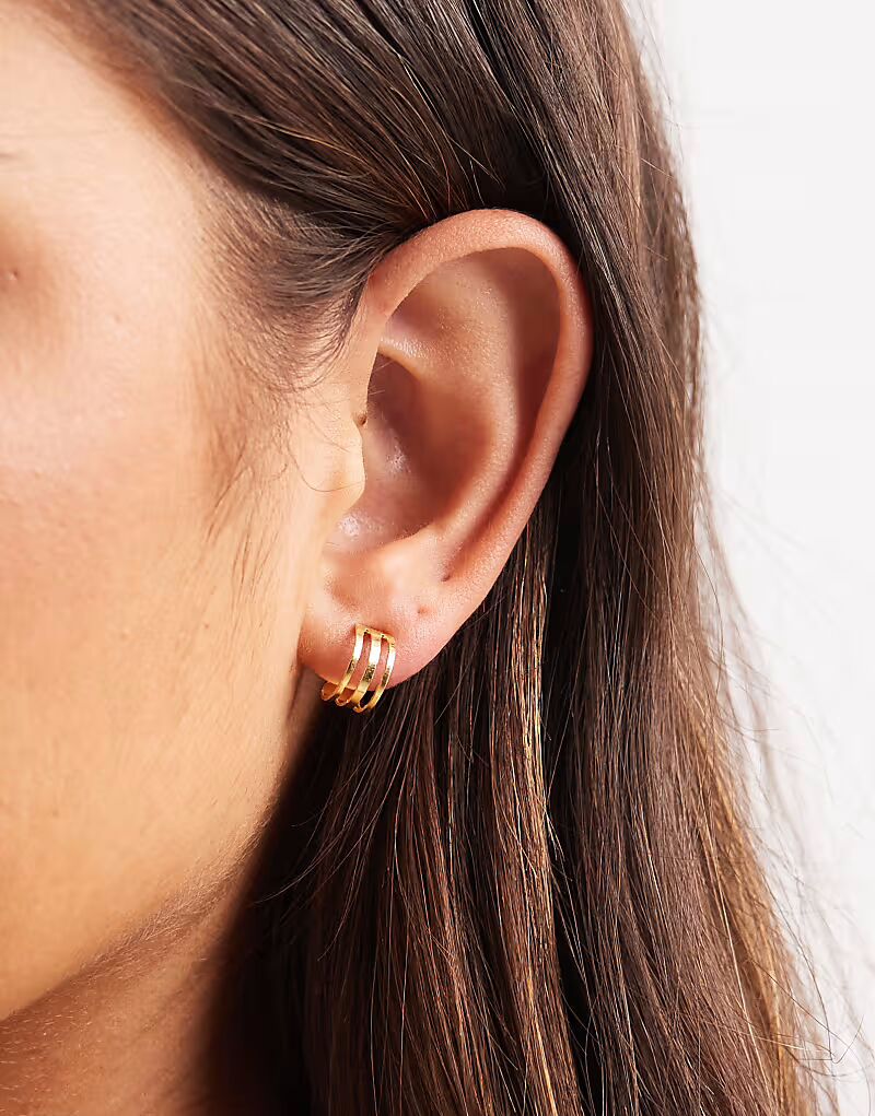 Тройные позолоченные серьги-кольца диаметром 10 мм Kingsley Ryan
Тройные позолоченные серьги-кольца диаметром 10 мм Kingsley Ryan