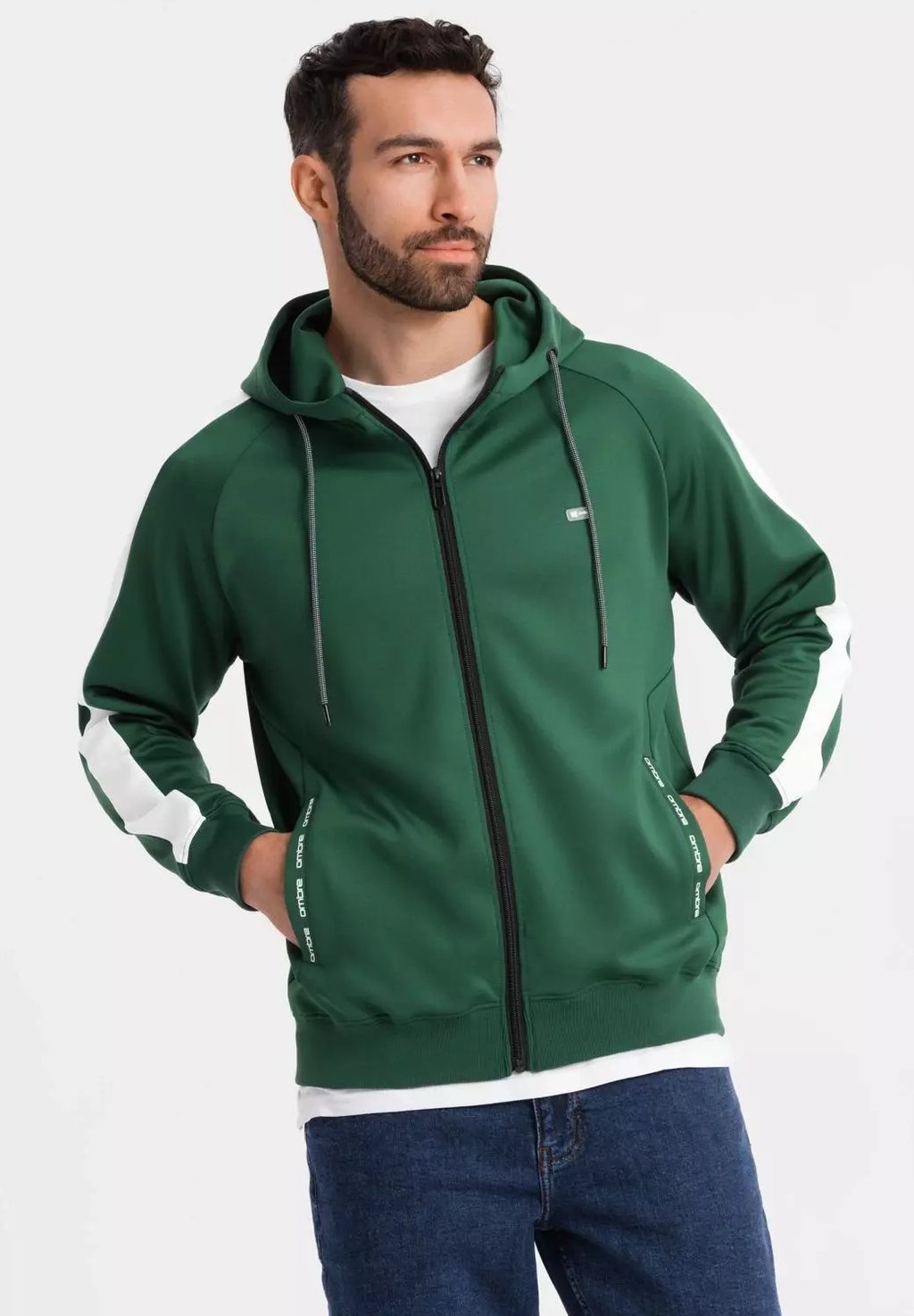 Толстовка на молнии Ombre, темно-зеленый
Толстовка на молнии Ombre, темно-зеленый