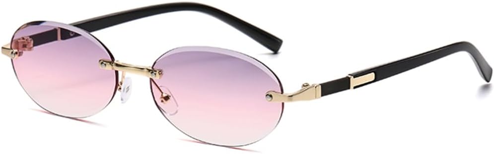 Винтажные овальные солнцезащитные очки без оправы для женщин, защита от УФ-излучения UV400, ретро-солнцезащитные очки без металлической оправы для мужчин и унисекс, европейский стиль, коричневые и синие SZVVBKK, 8
Винтажные овальные солнцезащитные очки без оправы для женщин, защита от УФ-излучения UV400, ретро-солнцезащитные очки без металлической оправы для мужчин и унисекс, европейский стиль, коричневые и синие SZVVBKK, 8