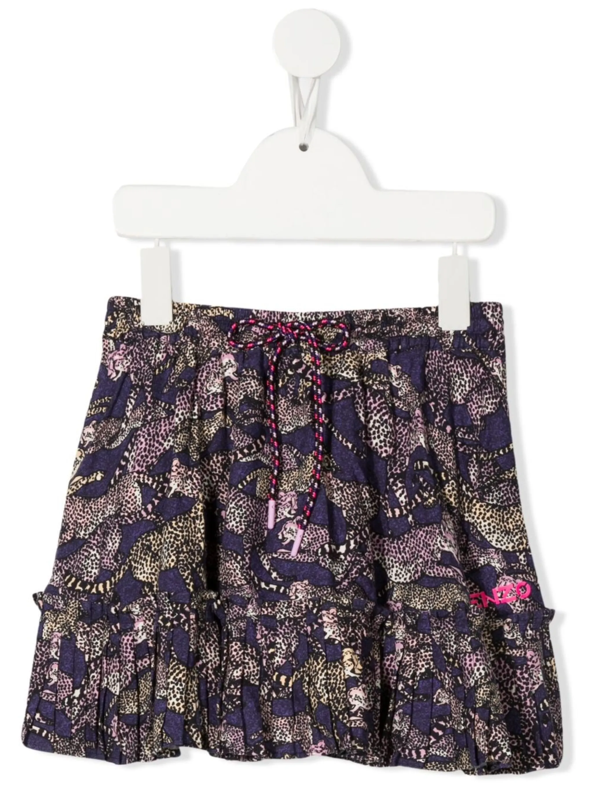 Юбка с кулиской и анималистичным принтом Kenzo Kids, фиолетовый
Юбка с кулиской и анималистичным принтом Kenzo Kids, фиолетовый