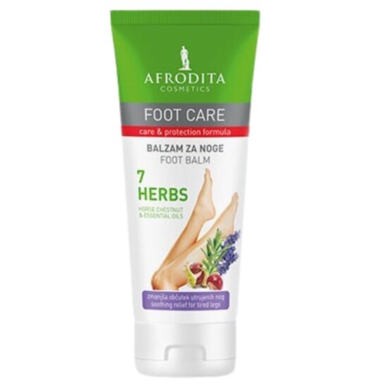 Бальзам для ног, 100 мл Afrodita, Foot Care 7 Herbs
Бальзам для ног, 100 мл Afrodita, Foot Care 7 Herbs