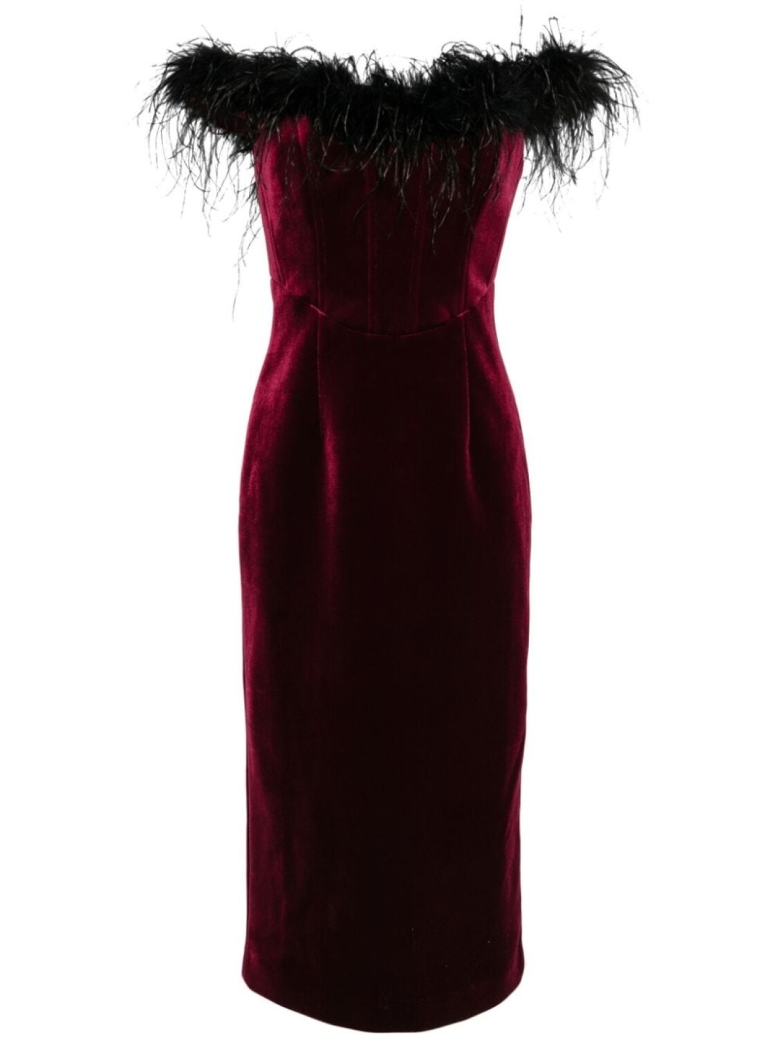 Rebecca Vallance платье миди Vanessa с перьями, красный
Rebecca Vallance платье миди Vanessa с перьями, красный