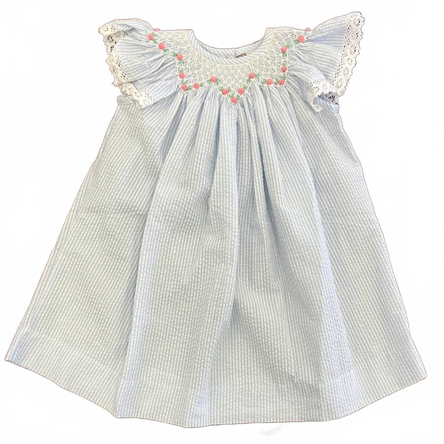 Детское платье Bishop из пике в синюю полоску с геометрическим узором Banana Split
Детское платье Bishop из пике в синюю полоску с геометрическим узором Banana Split