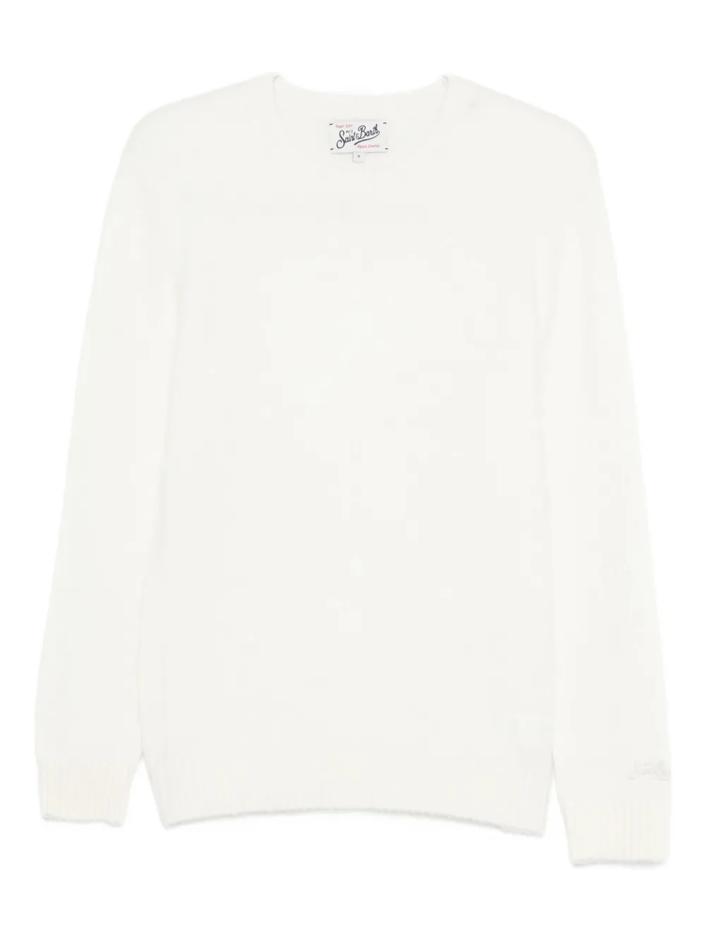 Свитер реглан с круглым вырезом Mc2 Saint Barth, белый
Свитер реглан с круглым вырезом Mc2 Saint Barth, белый