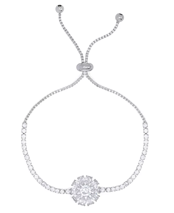 Регулируемый браслет-боло с кубическим цирконием в форме подсолнуха, посеребренный Macy'S, silver
Регулируемый браслет-боло с кубическим цирконием в форме подсолнуха, посеребренный Macy'S, silver