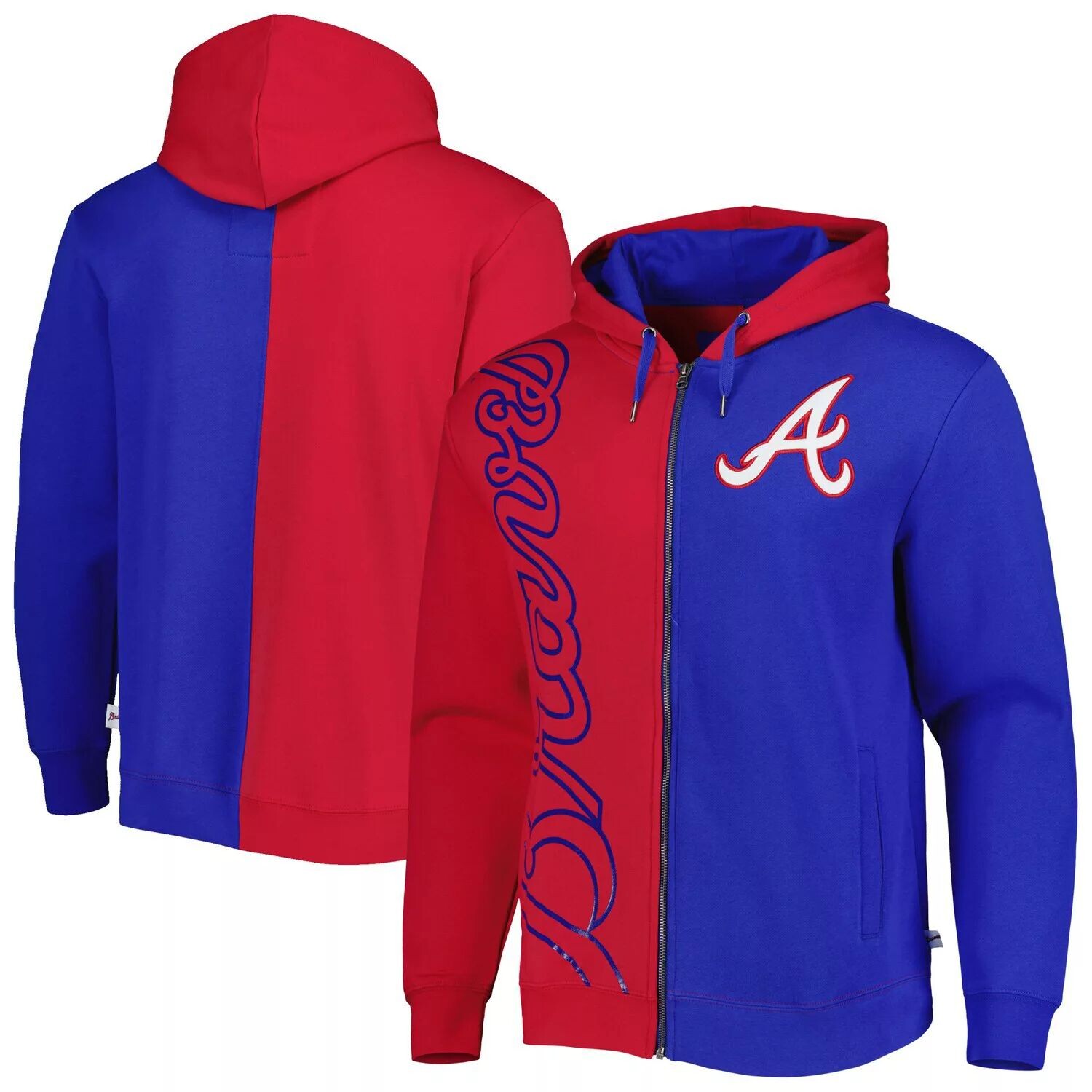 Мужская флисовая толстовка с молнией во всю длину Mitchell & Ness Red/Royal Atlanta Braves
Мужская флисовая толстовка с молнией во всю длину Mitchell & Ness Red/Royal Atlanta Braves