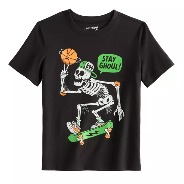 Футболка с коротким рукавом и принтом на Хэллоуин для мальчиков 4–12 лет Jumping Beans, цвет black stay ghoul
Футболка с коротким рукавом и принтом на Хэллоуин для мальчиков 4–12 лет Jumping Beans, цвет black stay ghoul