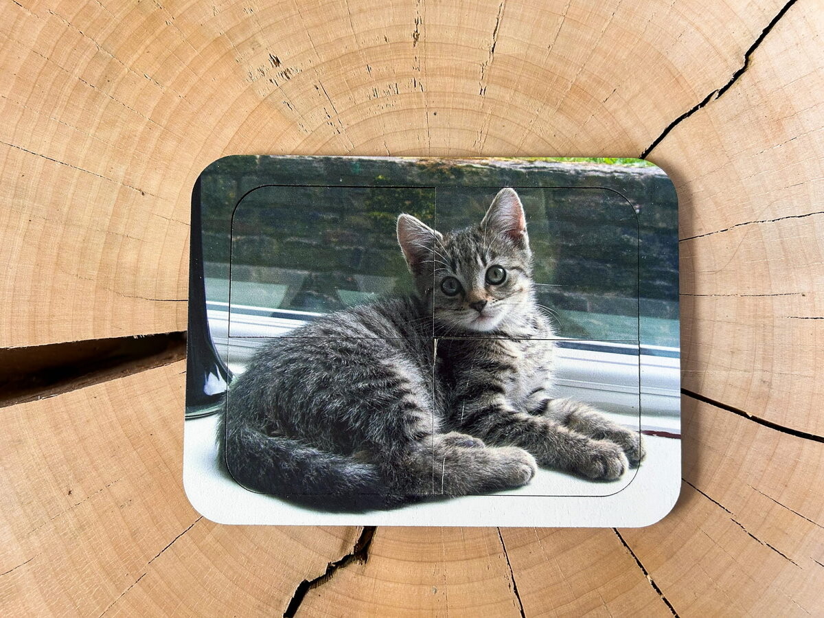 Кот, деревянный пазл с четырьмя элементами, основа с подписью, первый пазл Inna marka
Кот, деревянный пазл с четырьмя элементами, основа с подписью, первый пазл Inna marka