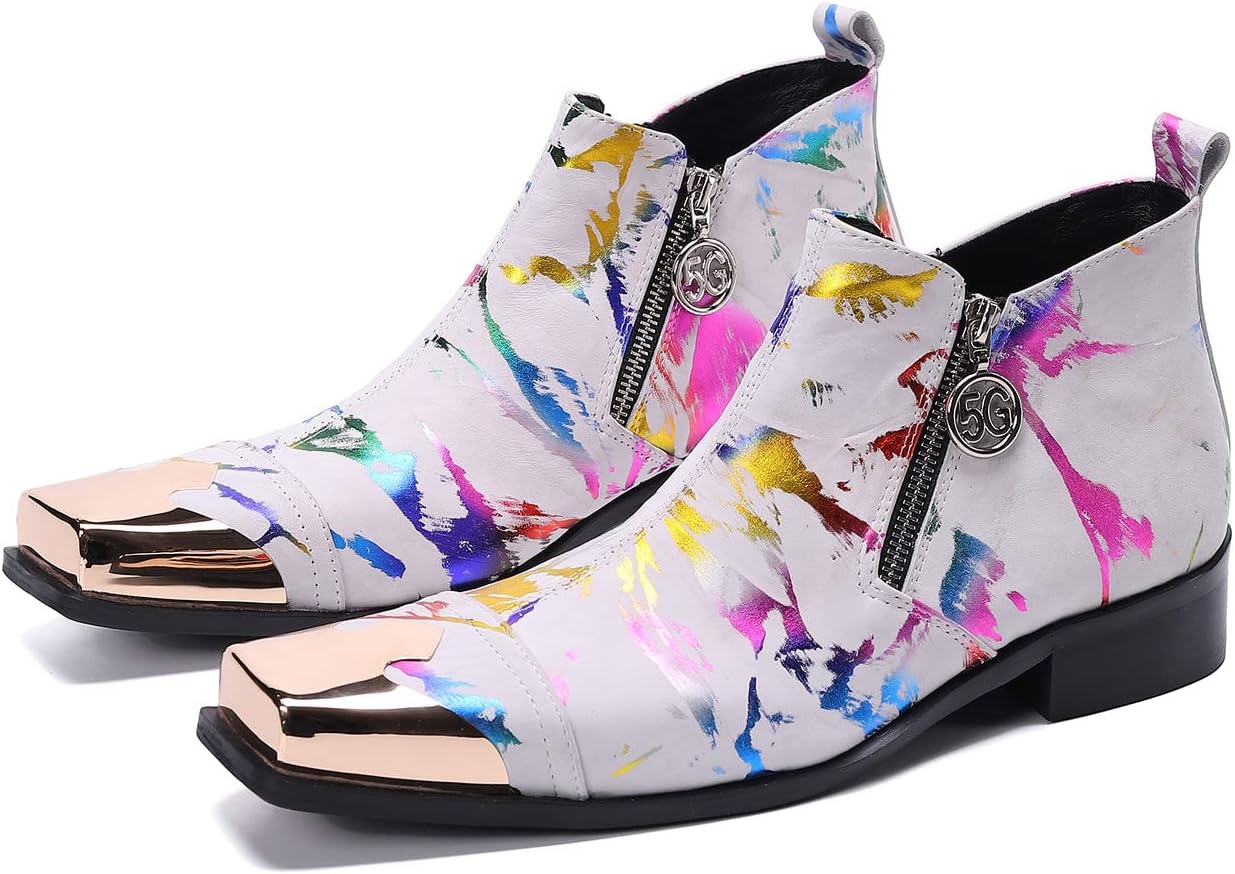 Мужские ботинки челси Santimon в стиле вестерн, кожаные, модные, белые, повседневные, с квадратным носком и металлическим наконечником
Мужские ботинки челси Santimon в стиле вестерн, кожаные, модные, белые, повседневные, с квадратным носком и металлическим наконечником