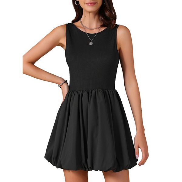 Женское платье-пузырь без рукавов с круглым вырезом и открытой спиной Inspire Chic
Женское платье-пузырь без рукавов с круглым вырезом и открытой спиной Inspire Chic