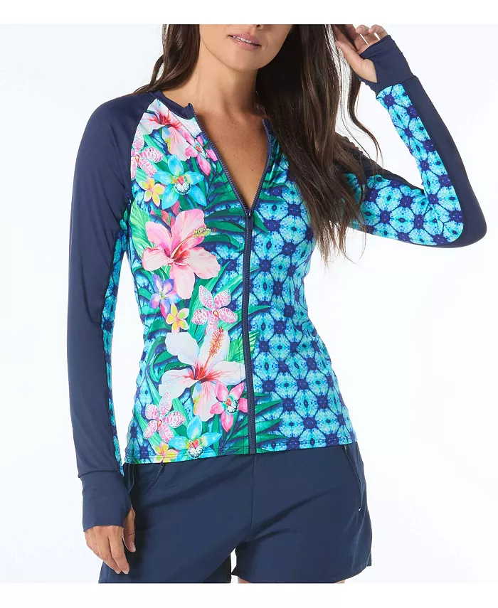 Женская рашгарда с молнией спереди Beach House Sport, мультиколор
Женская рашгарда с молнией спереди Beach House Sport, мультиколор