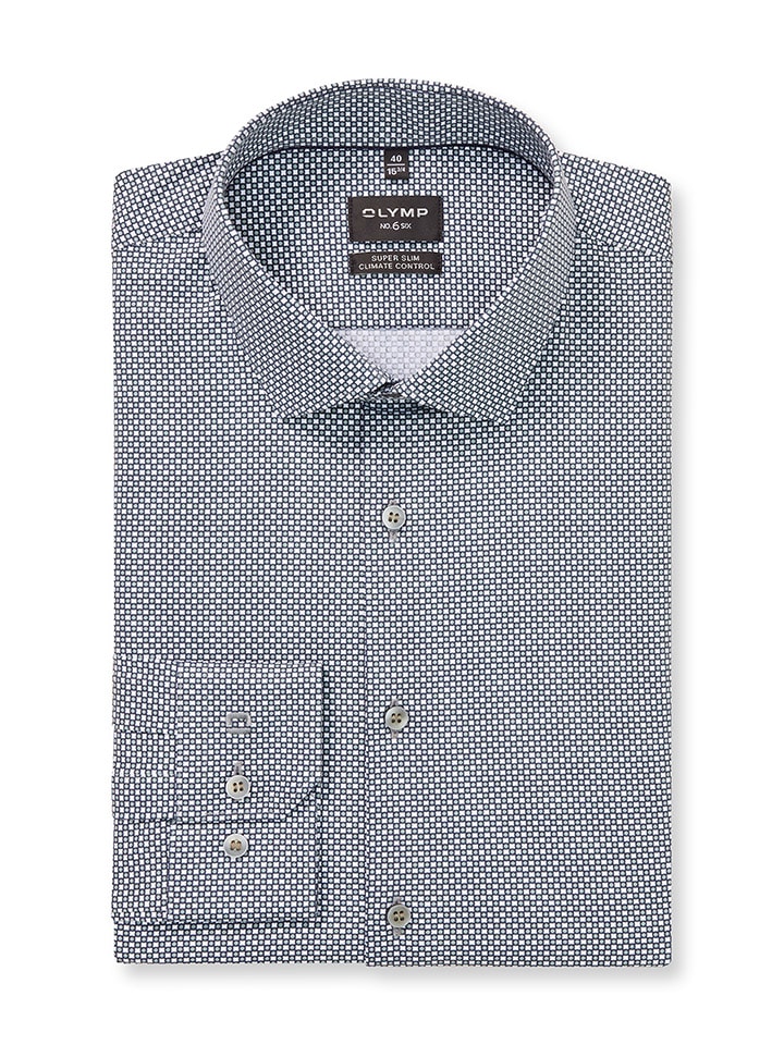 OLYMP Рубашка "№ 6" - облегающего кроя - темно-синего/белого цвета
OLYMP Рубашка "№ 6" - облегающего кроя - темно-синего/белого цвета
