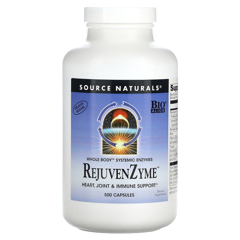 Source Naturals, RejuvenZyme`` 500 капсул
Source Naturals, RejuvenZyme`` 500 капсул