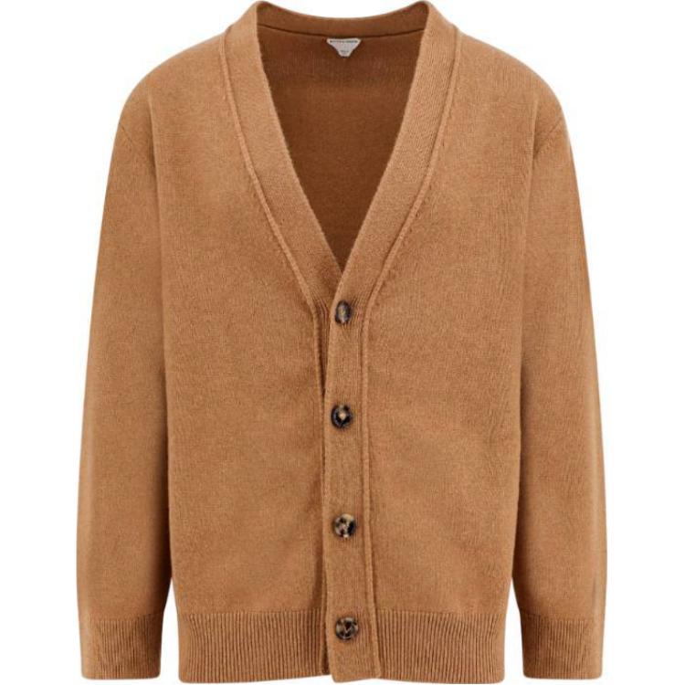 Длинный кардиган с V-образным вырезом Bottega Veneta, коричневый
Длинный кардиган с V-образным вырезом Bottega Veneta, коричневый