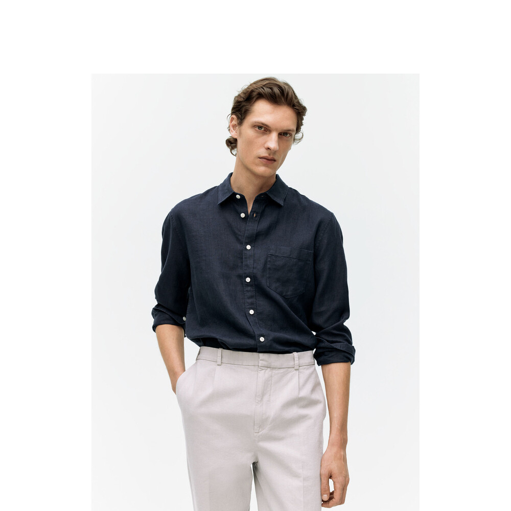 Рубашка мужская Arket льняная, темно-синий
Рубашка мужская Arket льняная, темно-синий