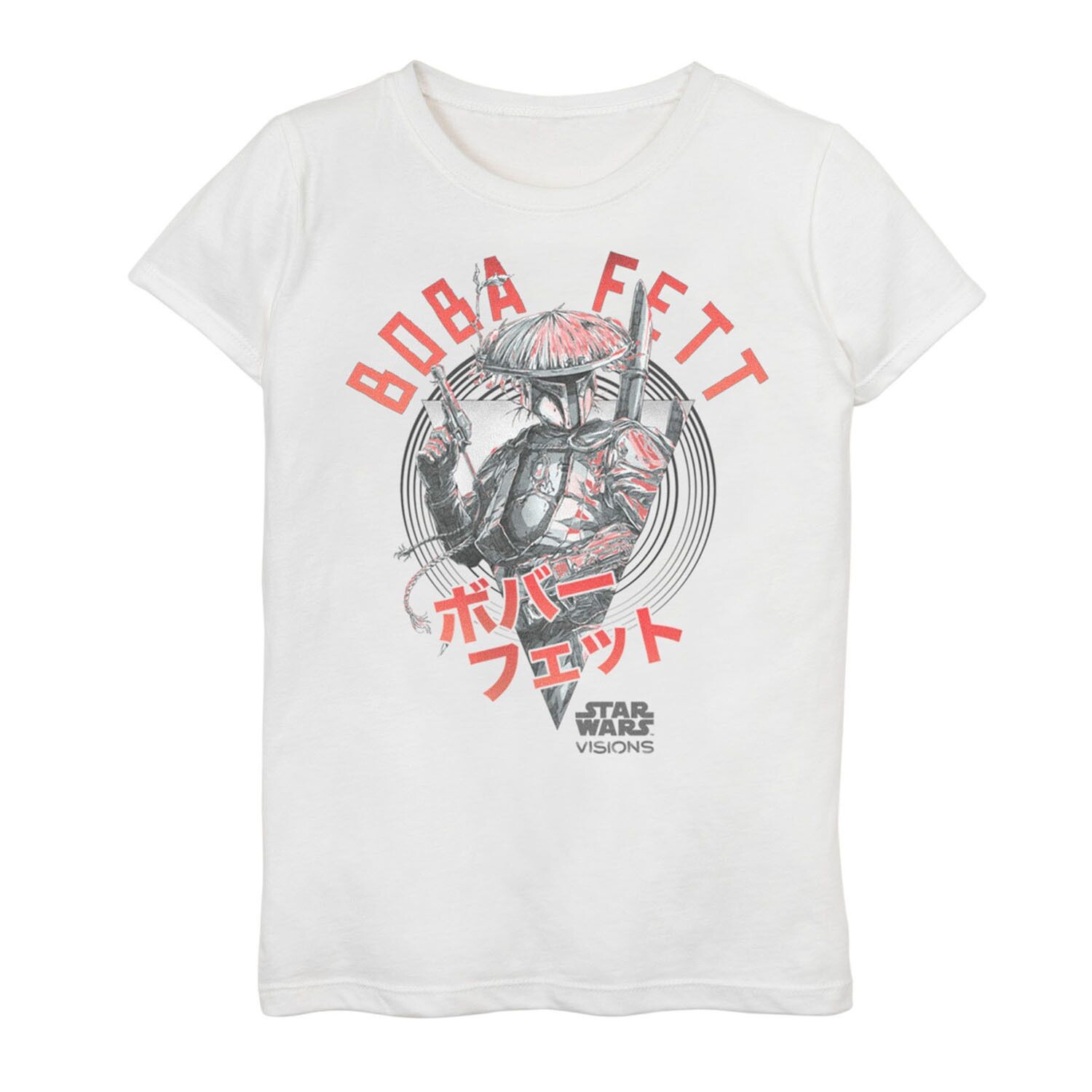 Футболка с изображением кандзи и постером «Звездные войны: Видения Бобы Фетта» для девочек 7–16 лет Licensed Character
Футболка с изображением кандзи и постером «Звездные войны: Видения Бобы Фетта» для девочек 7–16 лет Licensed Character