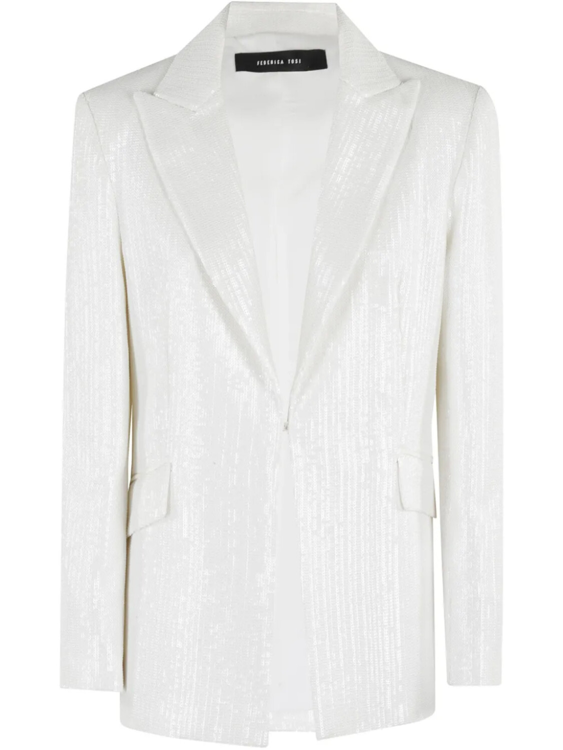Однобортный пиджак Federica Tosi, белый
Однобортный пиджак Federica Tosi, белый