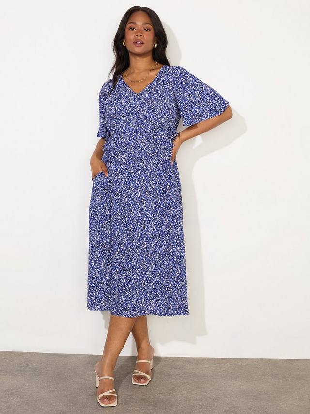 Платье миди с рукавом ditsy angel Live Unlimited, синий
Платье миди с рукавом ditsy angel Live Unlimited, синий