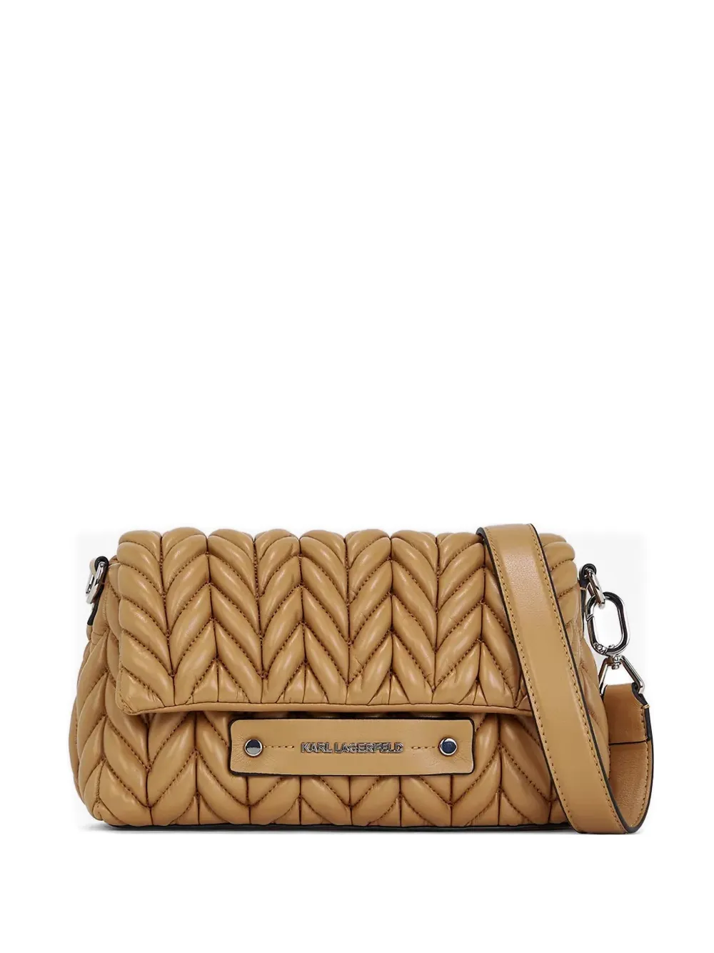 Стеганая сумка через плечо KARL LAGERFELD, коричневый 
Стеганая сумка через плечо KARL LAGERFELD, коричневый