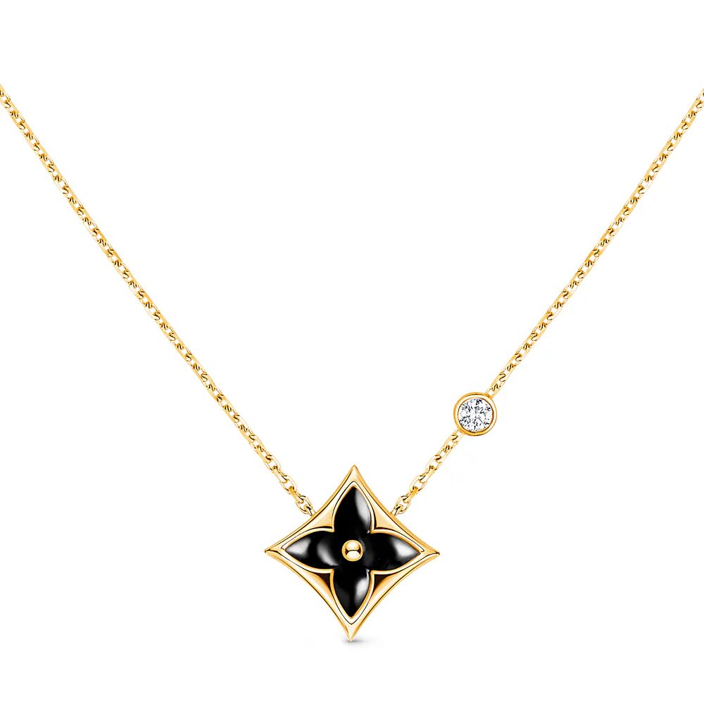 Подвеска Color Blossom Bb Star, желтое золото, оникс и бриллиант Louis Vuitton, золотой 
Подвеска Color Blossom Bb Star, желтое золото, оникс и бриллиант Louis Vuitton, золотой