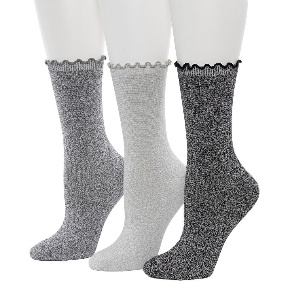 Женские носки Cuddl Duds из 3 комплектов с плюшевым наполнителем средней плотности, текстурированные прорезные носки с термострочкой, цвет Black Twist
Женские носки Cuddl Duds из 3 комплектов с плюшевым наполнителем средней плотности, текстурированные прорезные носки с термострочкой, цвет Black Twist