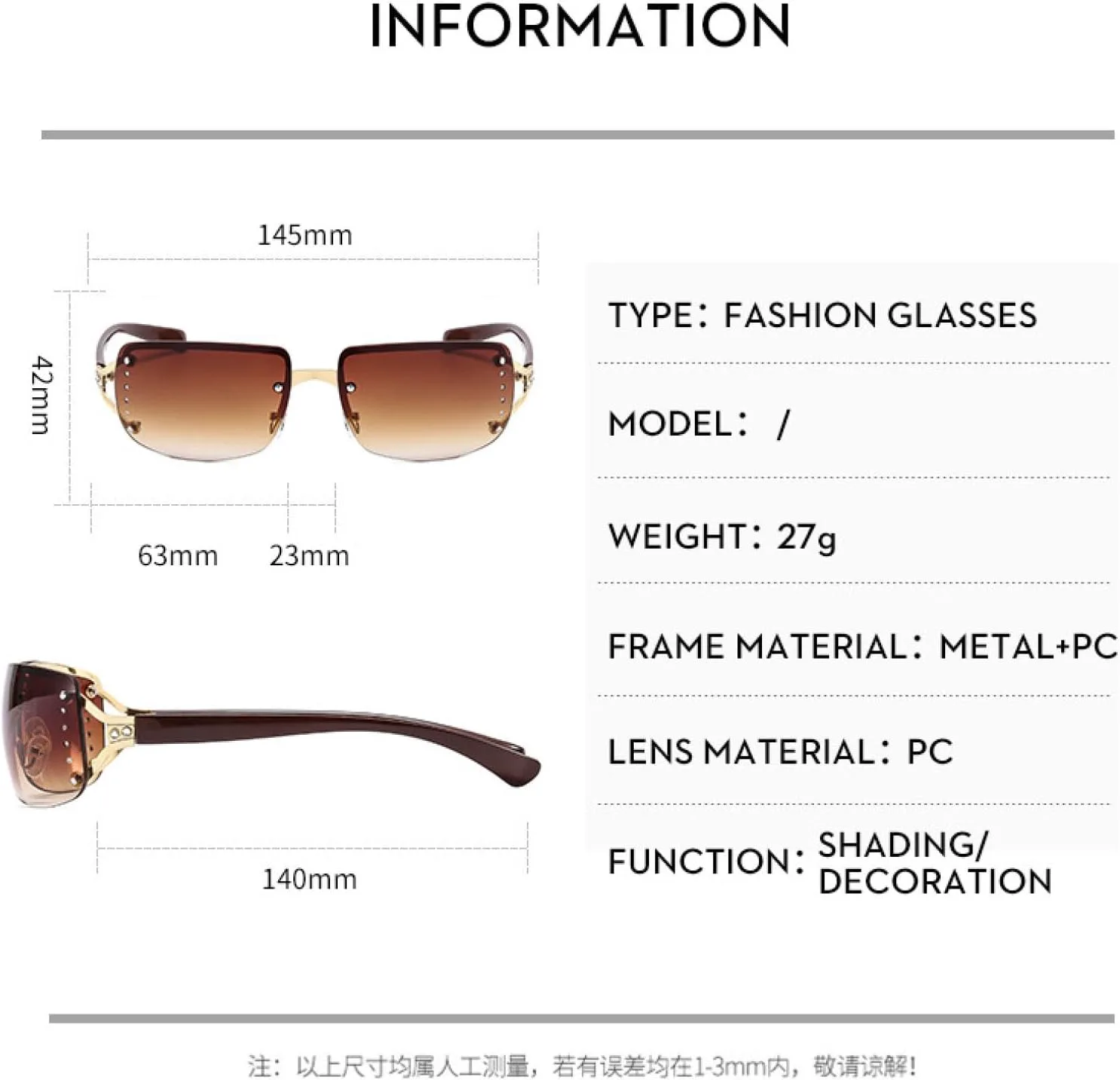 Женские солнцезащитные очки без оправы с декоративными бриллиантами, роскошные очки для активного отдыха, защита от УФ-излучения UV400 TKKTLLT, Gradient Green
Женские солнцезащитные очки без оправы с декоративными бриллиантами, роскошные очки для активного отдыха, защита от УФ-излучения UV400 TKKTLLT, Gradient Green