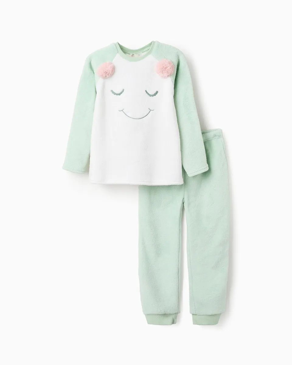Пижама для девочки с длинными рукавами светло-зеленого цвета Zippy
Пижама для девочки с длинными рукавами светло-зеленого цвета Zippy