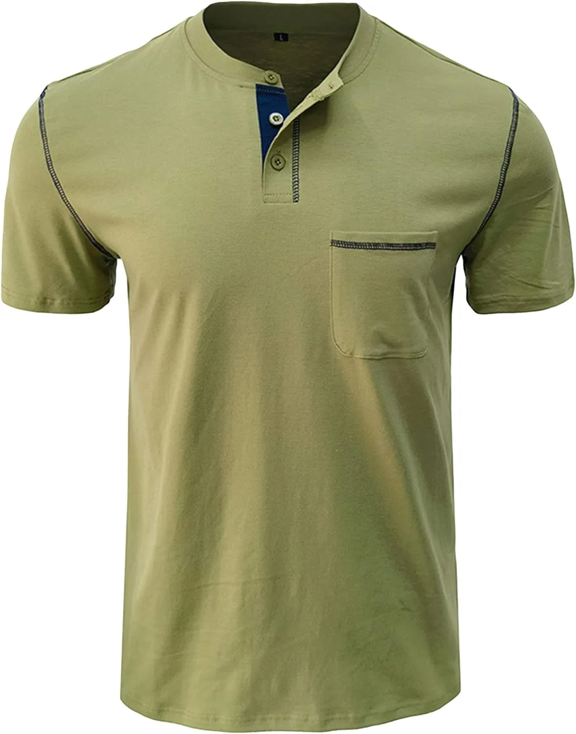 Мужская футболка Henley с карманом и планкой JEsilunmaMY
Мужская футболка Henley с карманом и планкой JEsilunmaMY
