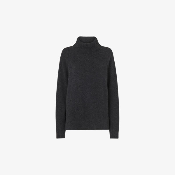 Водолазка свободного кроя из кашемира Whistles, серый
Водолазка свободного кроя из кашемира Whistles, серый