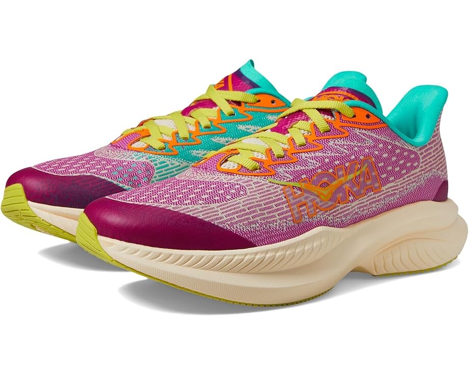 Кроссовки Hoka Kids Mach 6, цвет Fuchsia/Electric Aqua 
Кроссовки Hoka Kids Mach 6, цвет Fuchsia/Electric Aqua