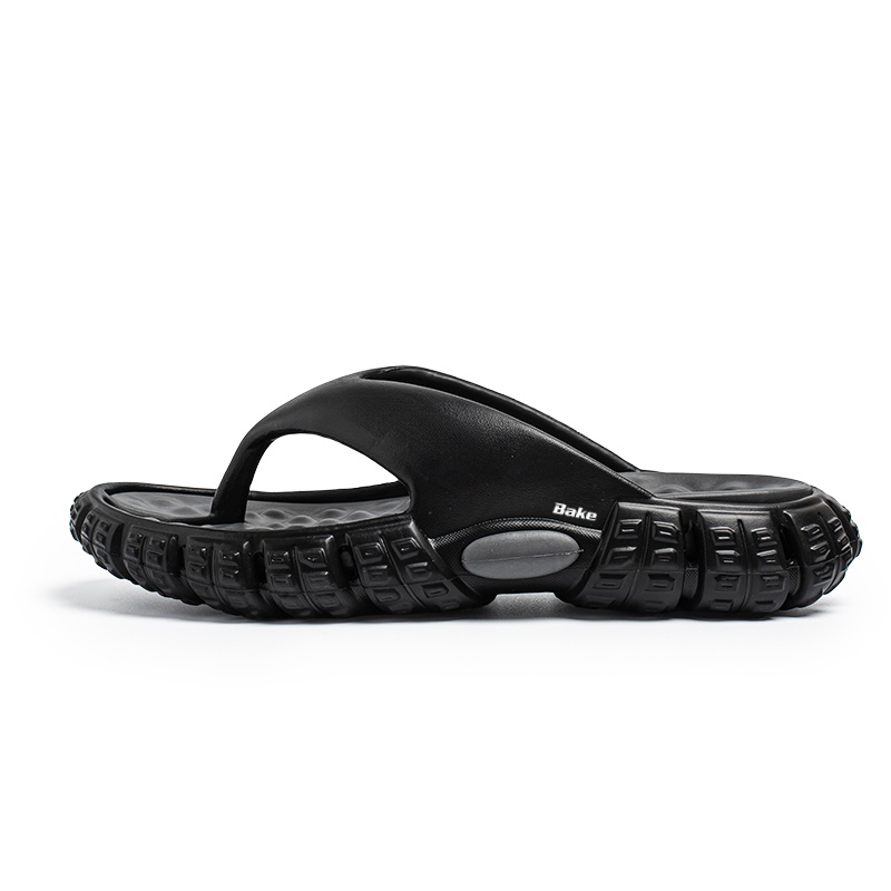 BAKE Мужские устойчивые к истиранию нескользящие шлепанцы - черно-серые, цвет Black Gray
BAKE Мужские устойчивые к истиранию нескользящие шлепанцы - черно-серые, цвет Black Gray