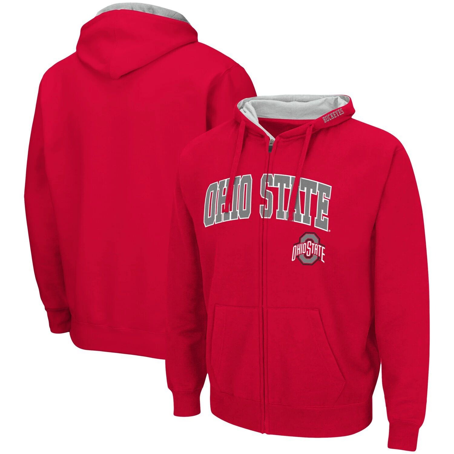 Мужская толстовка с молнией во всю длину Colosseum Scarlet Ohio State Buckeyes Arch & Logo 3.0
Мужская толстовка с молнией во всю длину Colosseum Scarlet Ohio State Buckeyes Arch & Logo 3.0