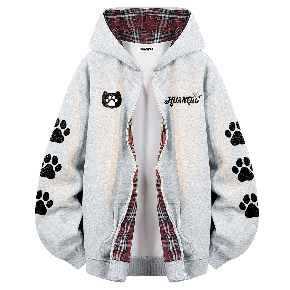 Толстовка Unisex Hooded Thickened Cardigan HUANQIU, белый heather серый fleece-lined
Толстовка Unisex Hooded Thickened Cardigan HUANQIU, белый heather серый fleece-lined