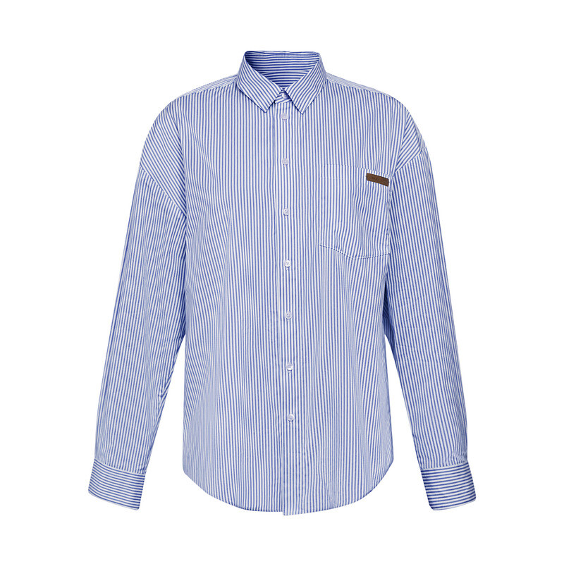 Рубашка полосатая Deep Breath с одним карманом, хаки
Рубашка полосатая Deep Breath с одним карманом, хаки